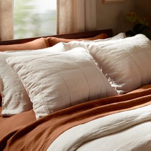 Linen Box Quilted Sham Set